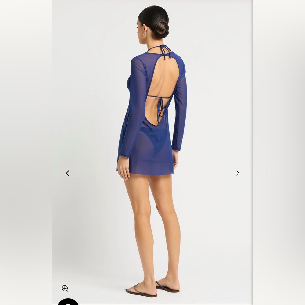 New Bond-eye Gisele Mini Dress Midnight Mesh Size M/L NWT - Picture 6 of 7